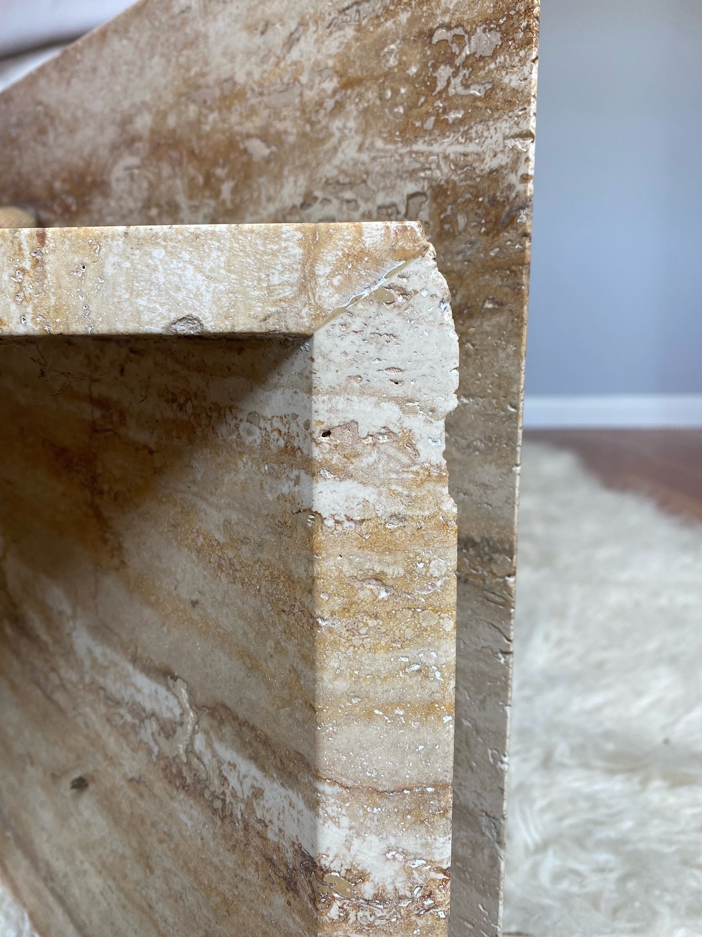 Travertine Split Level Coffee Table