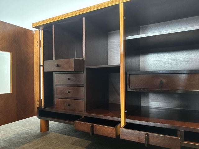 Carlo Scarpa for Bernini Ten Piece Dining Suite - Table, Chairs & Credenza