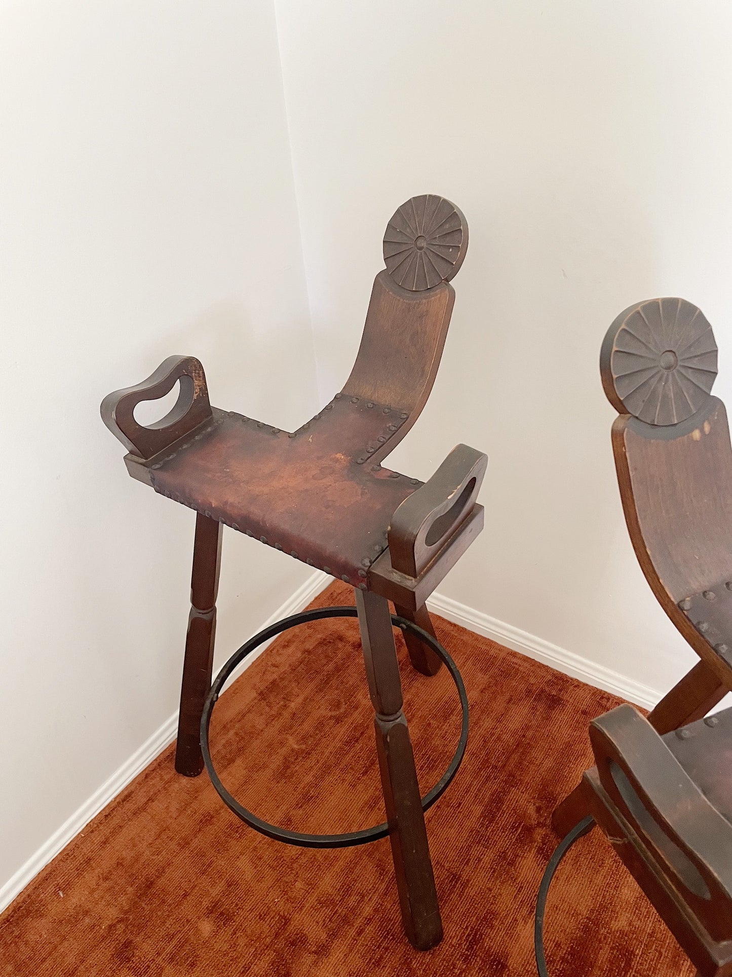 - Vintage Marbella Stools - Two Available
