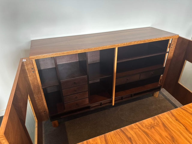 Carlo Scarpa for Bernini Ten Piece Dining Suite - Table, Chairs & Credenza