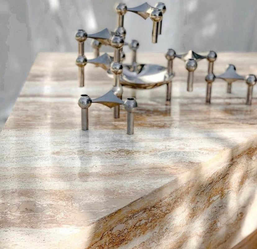 Travertine Split Level Coffee Table