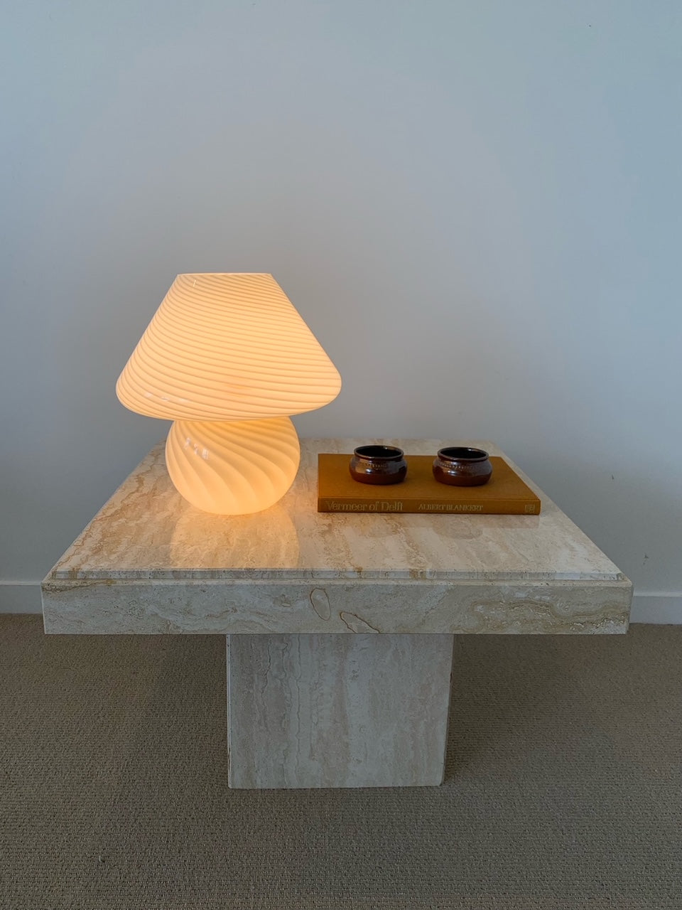 - Vintage Mushroom Murano Lamps - Two Available