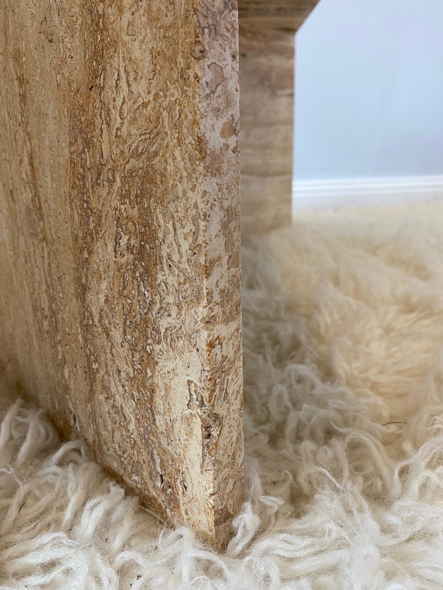 Travertine Split Level Coffee Table