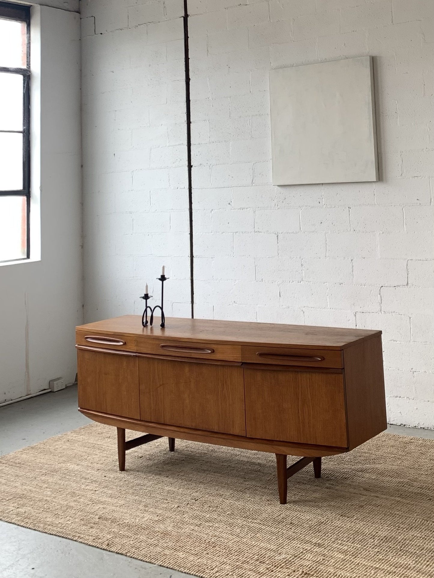 Bow Front Mid Century Sideboard