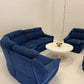 Vintage Modular Curved Sofa by Parker