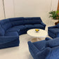 Vintage Modular Curved Sofa by Parker
