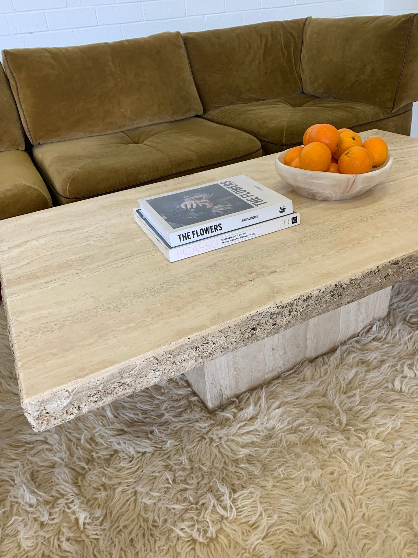 Travertine Coffee Table
