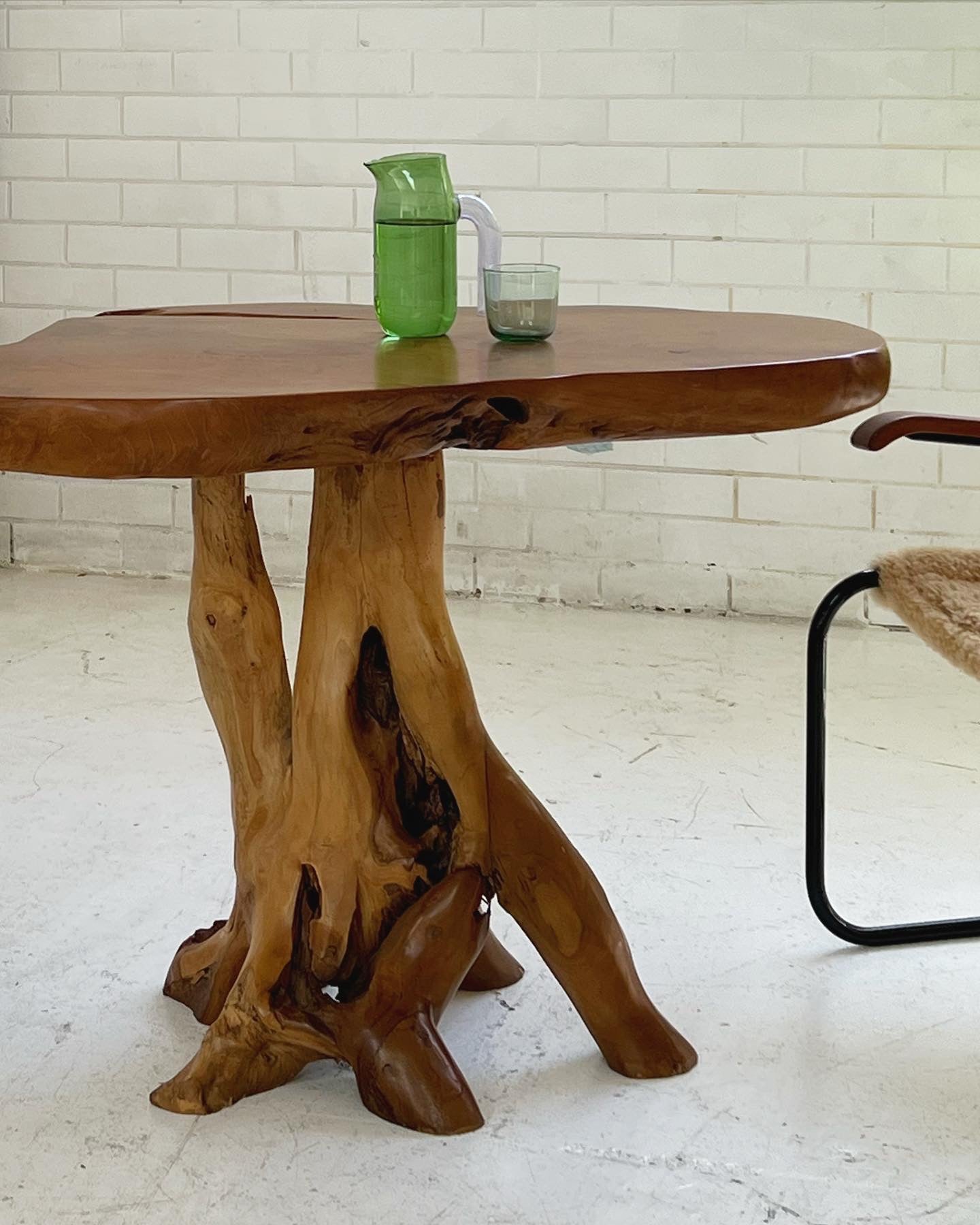 - Organic Wooden Root Table