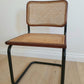 Set of Vintage Cane Cantilever Dining Chairs