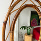 Vintage Italian Bamboo Mirror by Bonacina