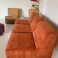 Vintage Modular Cord Sofa, Newly Upholstered