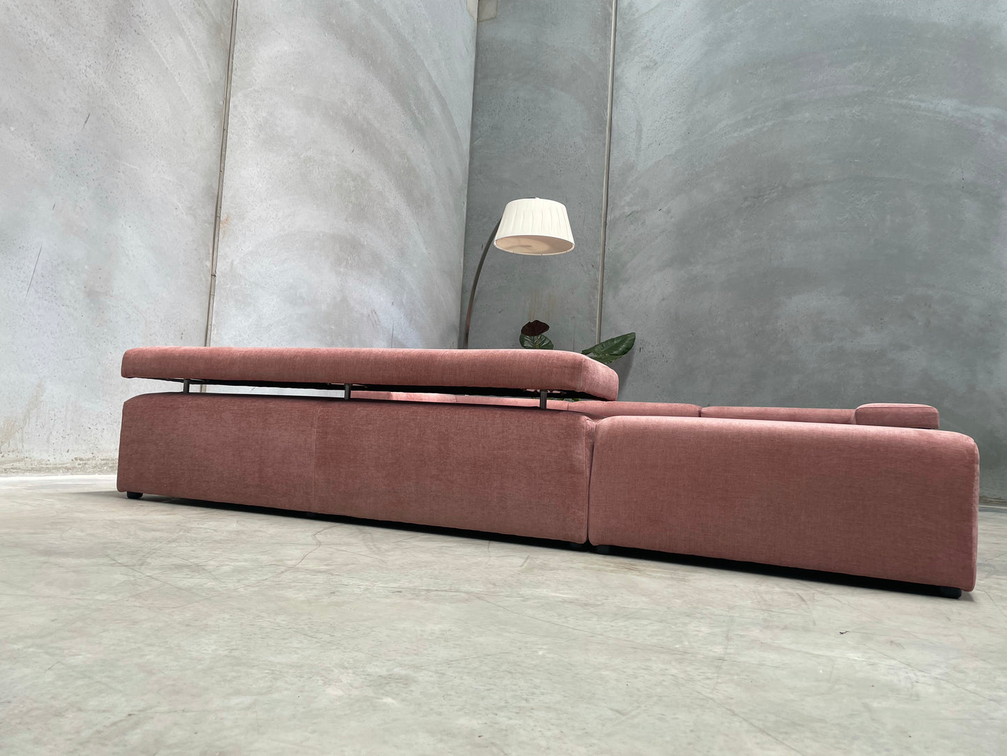 Pink Five Piece Modular Sofa