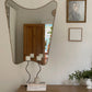 XL Trapeze Brass Mirror