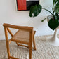 Original 1960’s Aldo Jacober and Pierangela d’Aniello “Trieste” Rattan Folding Chair