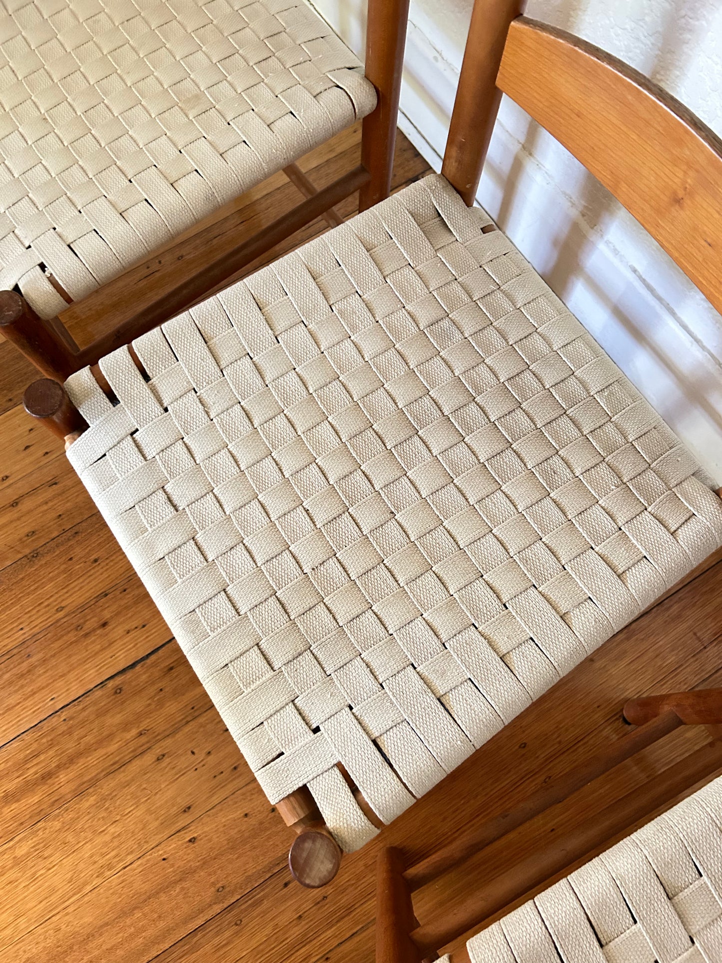Shaker Style Ladderback Chairs - Six Available