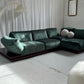 - Low Green Velvet Modular Sofa Set
