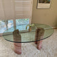 Rare Pink Travertine Table
