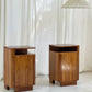 - Set of Two Vintage Wooden Bedside Tables