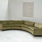 - Vintage Velvet Curved Modular Sofa
