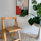 Original 1960’s Aldo Jacober and Pierangela d’Aniello “Trieste” Rattan Folding Chair