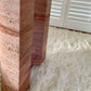 Rare Pink Travertine Table