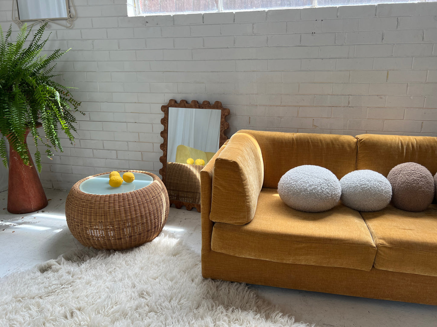 - Bespoke Mustard Modular Sofa Set