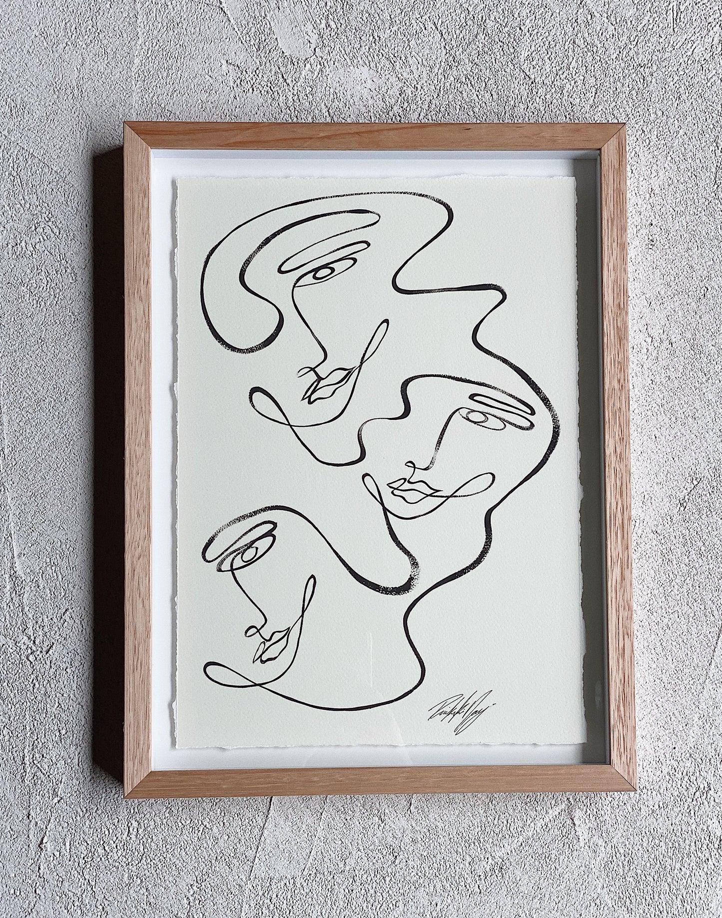 “Three of us” By Rikki Day ~ Float framed in Tasmanian Oak, limited edition