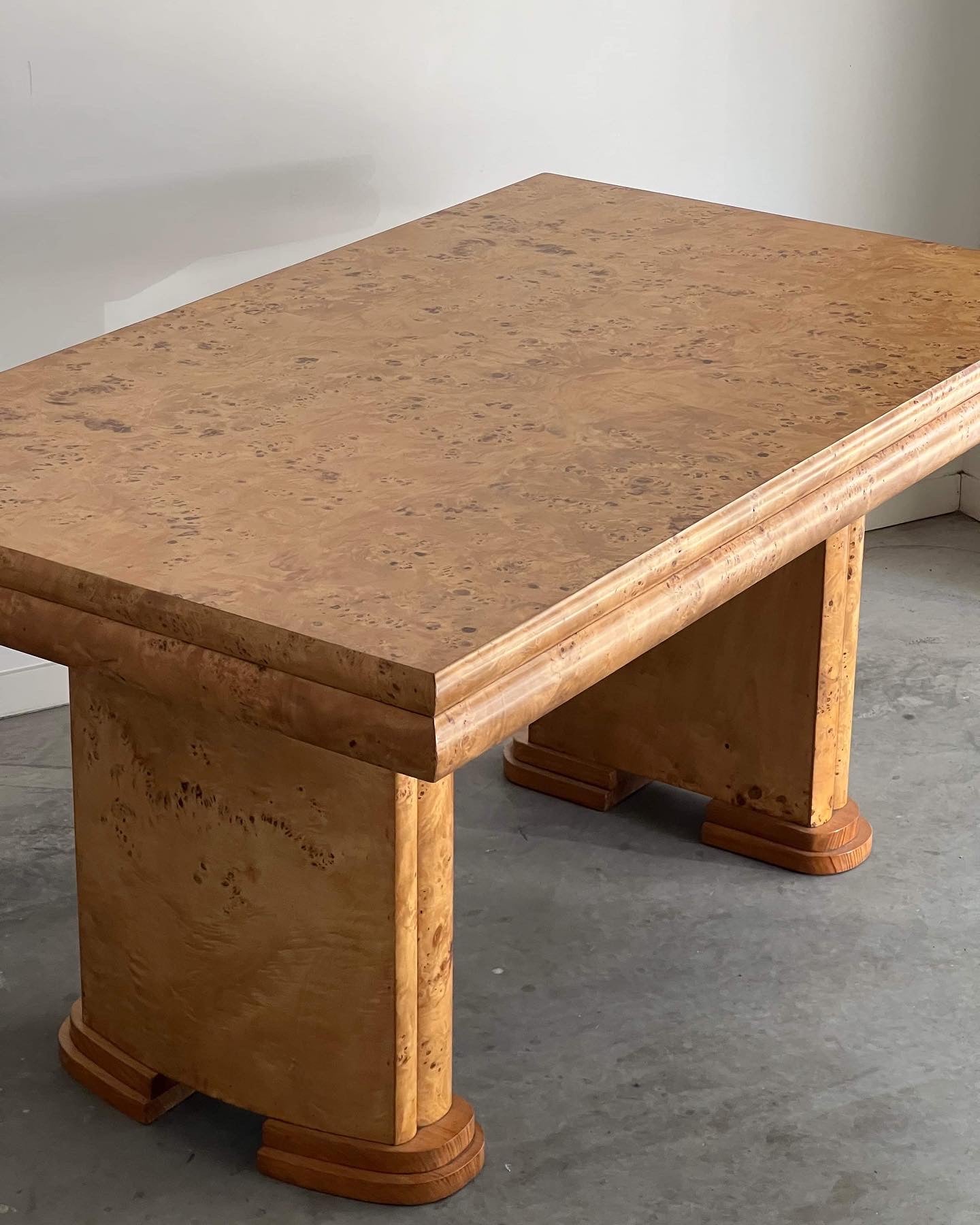 - Vintage Maple Burl Table