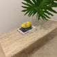 Large Vintage Unfilled Travertine Coffee Table