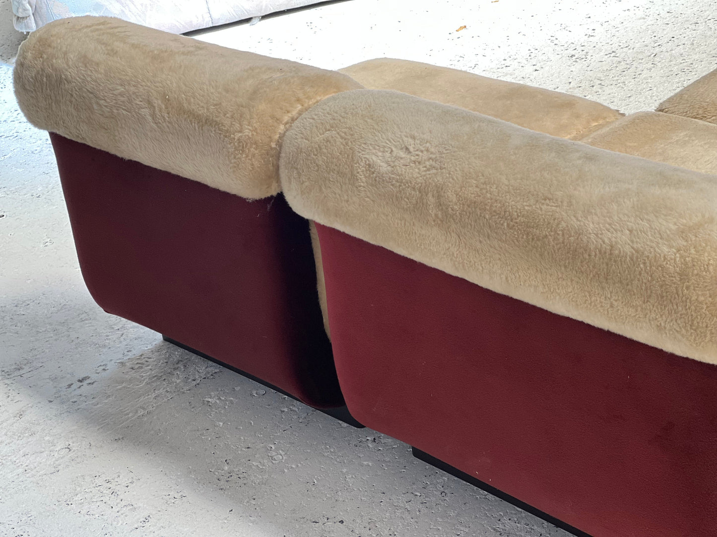 - Vintage VandeRoza Furry Five Piece Modular Sofa - One Set Available