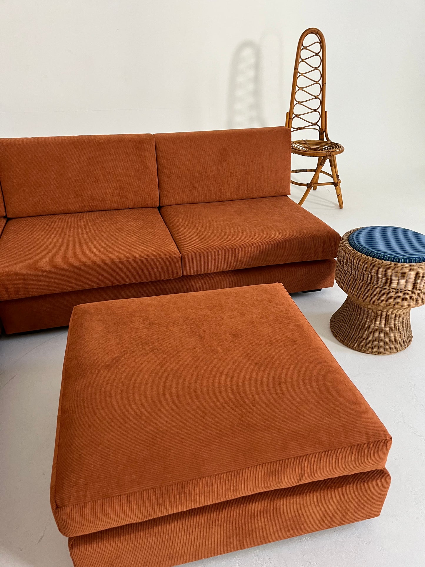 - Vintage Custom Modular Cord Sofa