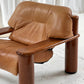 - Pacific Green Tan Leather Armchair