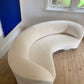 Stunning Velvet Curved Sofa