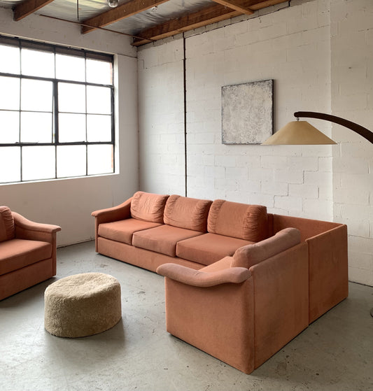 Pink Modular Sofa by Parker