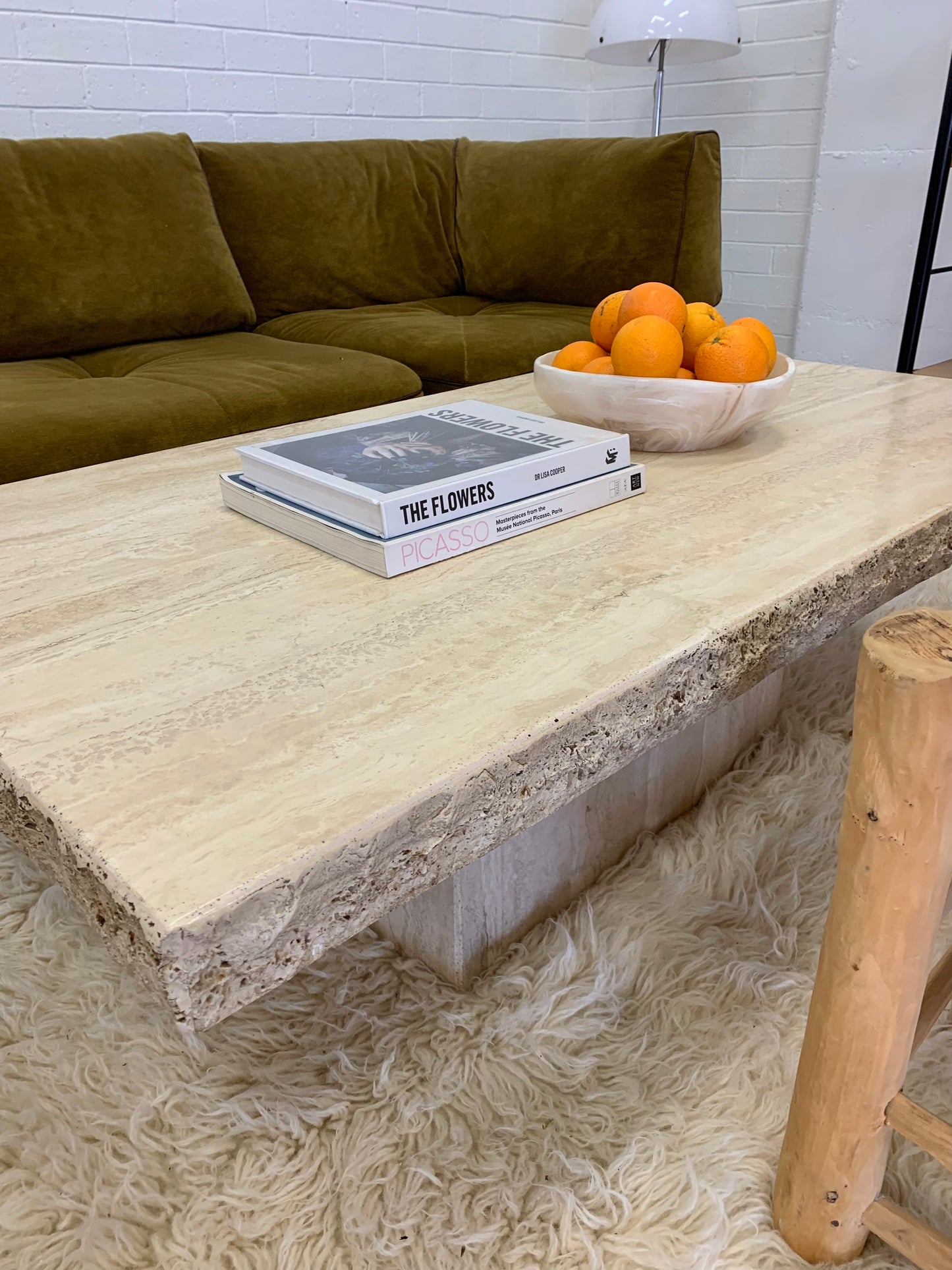 Travertine Coffee Table