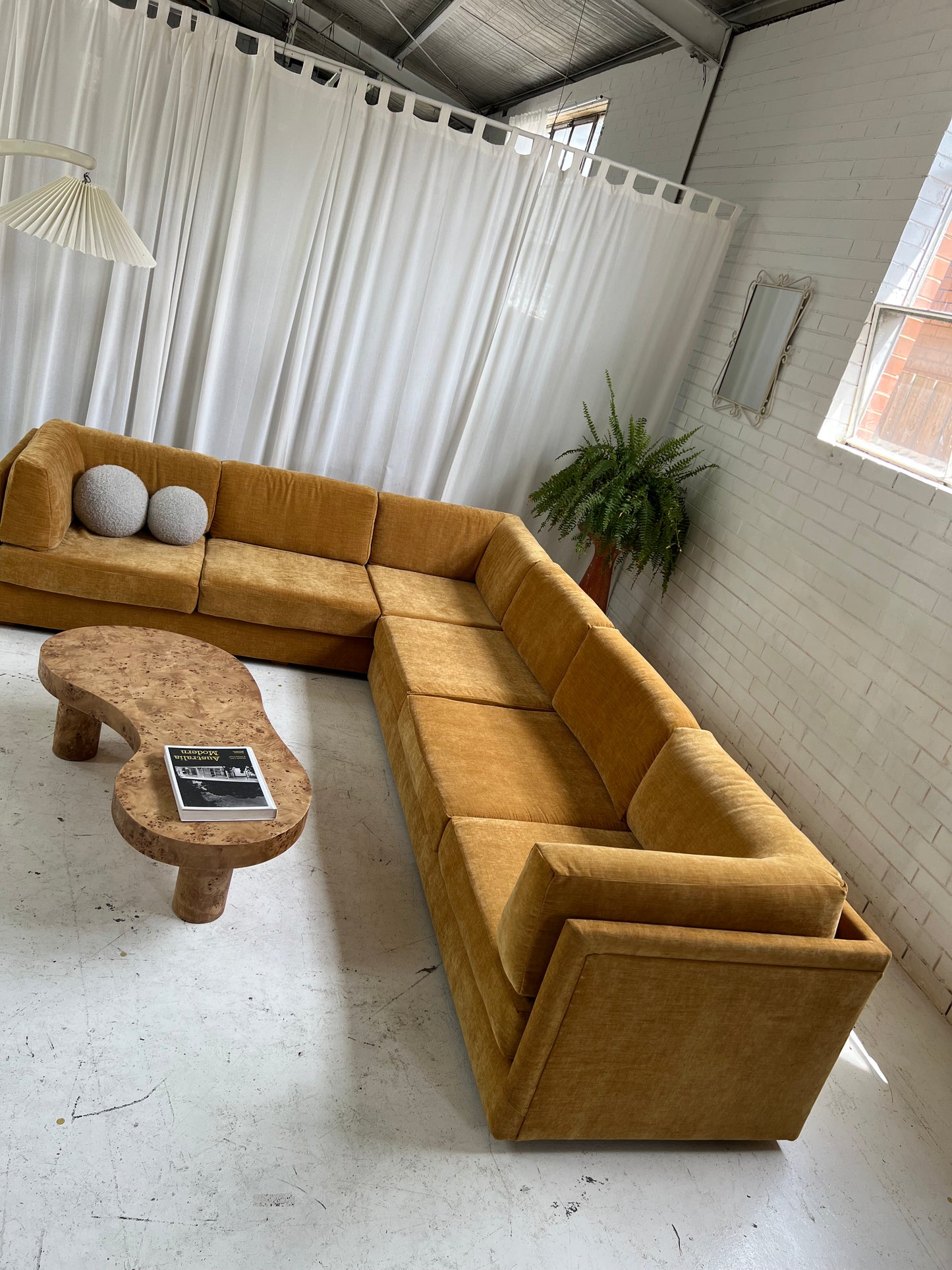 - Bespoke Mustard Modular Sofa Set
