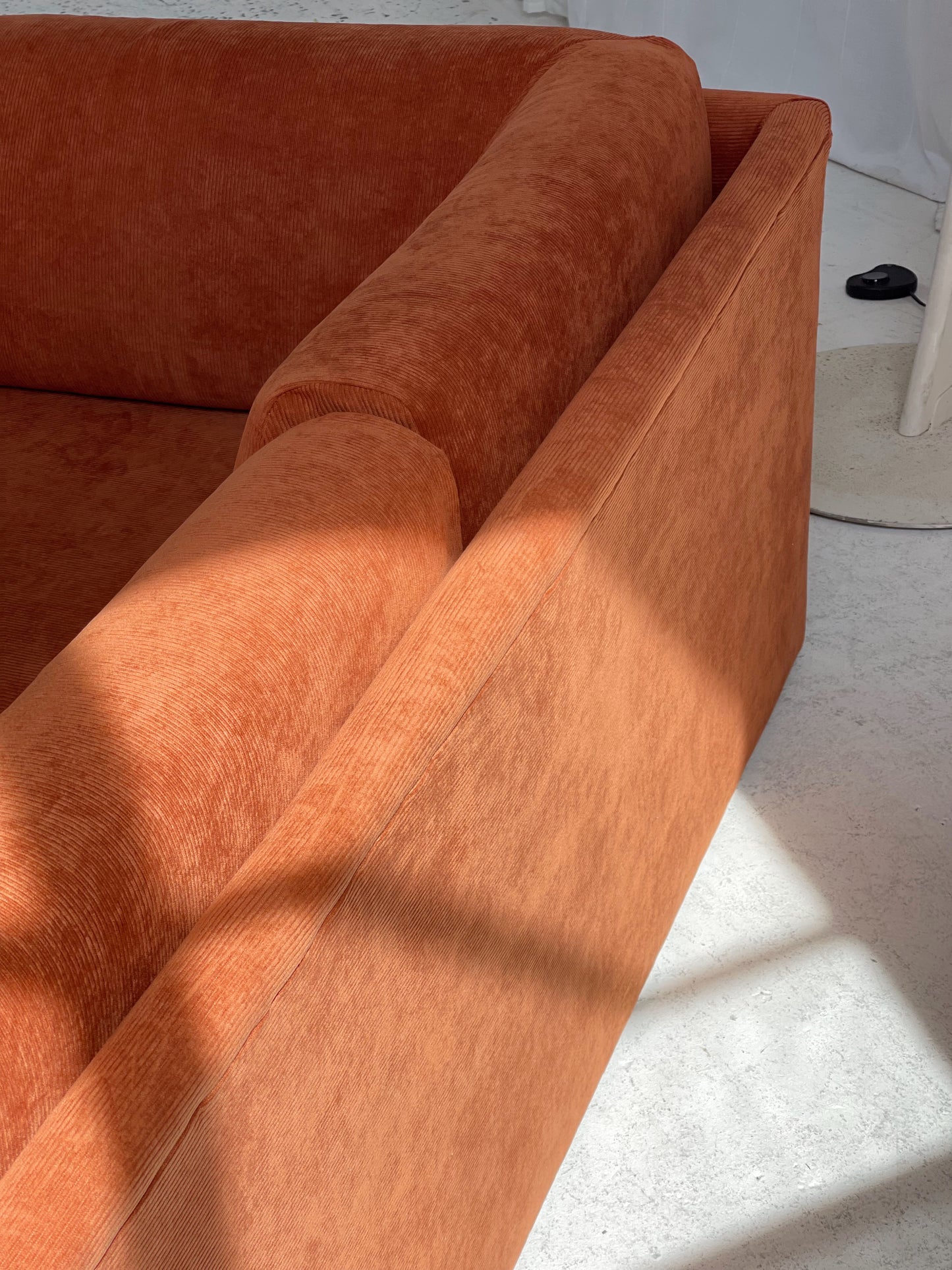 Rust Corduroy Vintage Modular Sofa