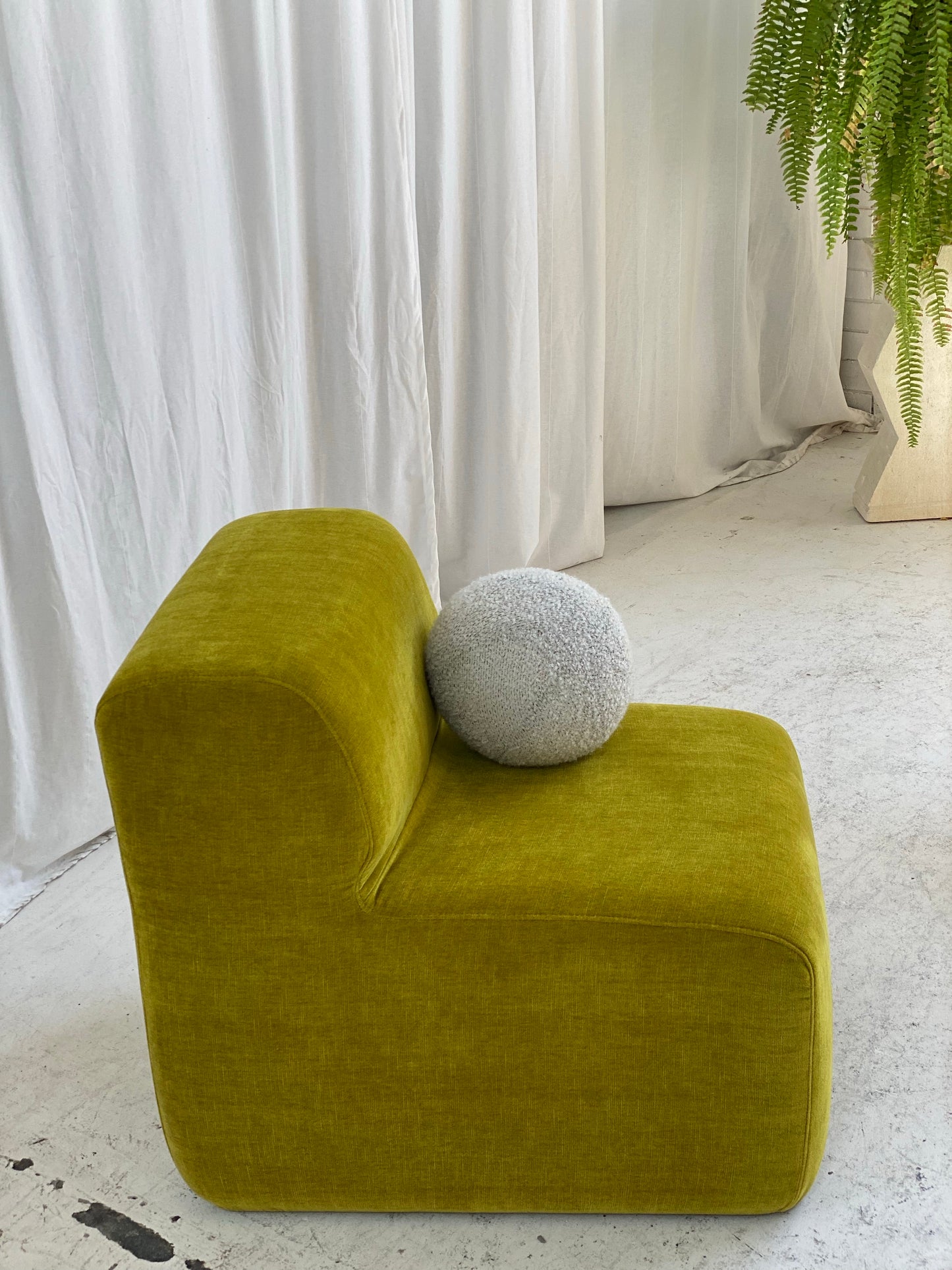 Velvet Chubby Modular Chair
