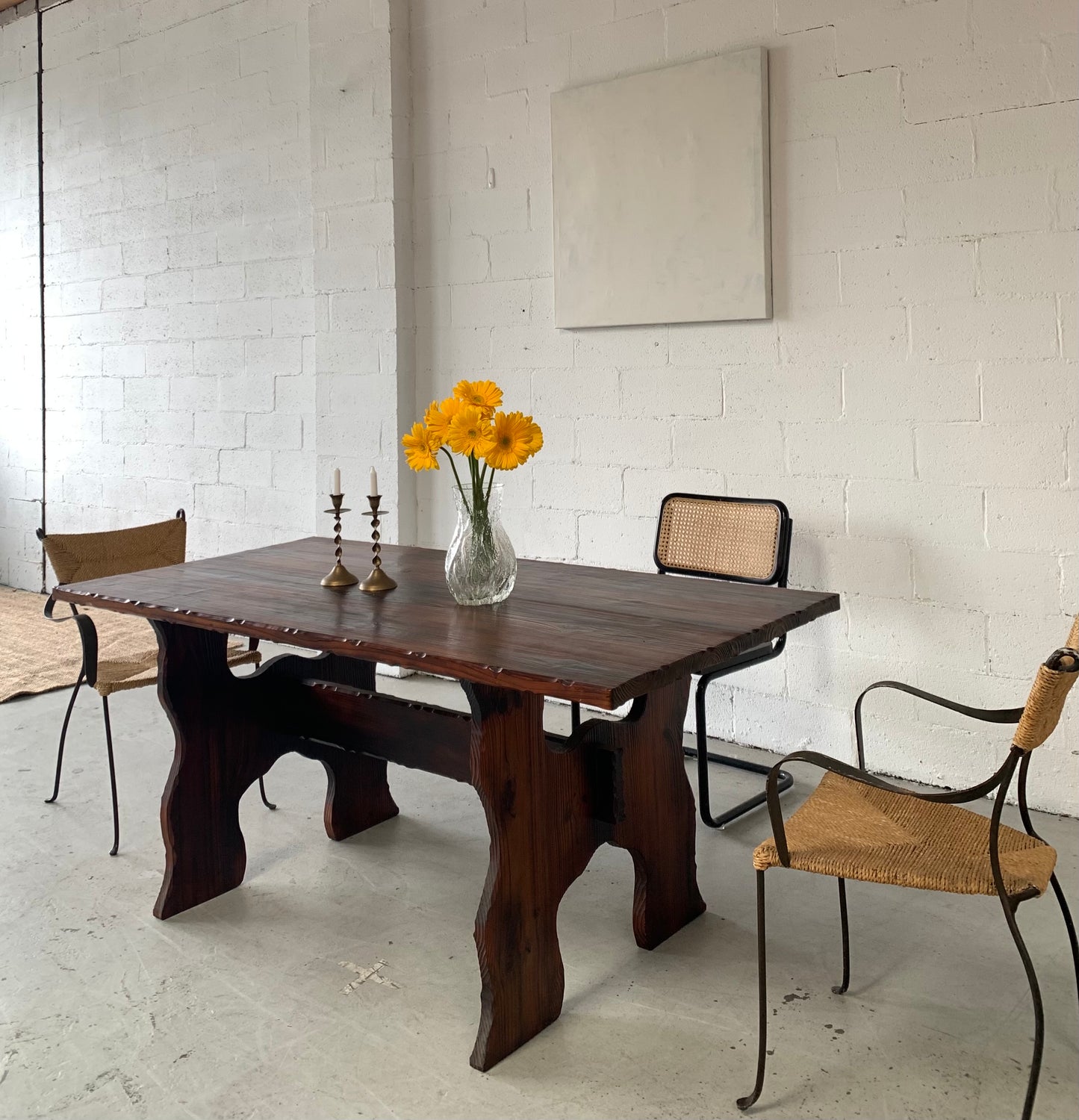 Hand Carved Spanish-Style Dining Table