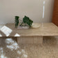 Large Vintage Unfilled Travertine Coffee Table