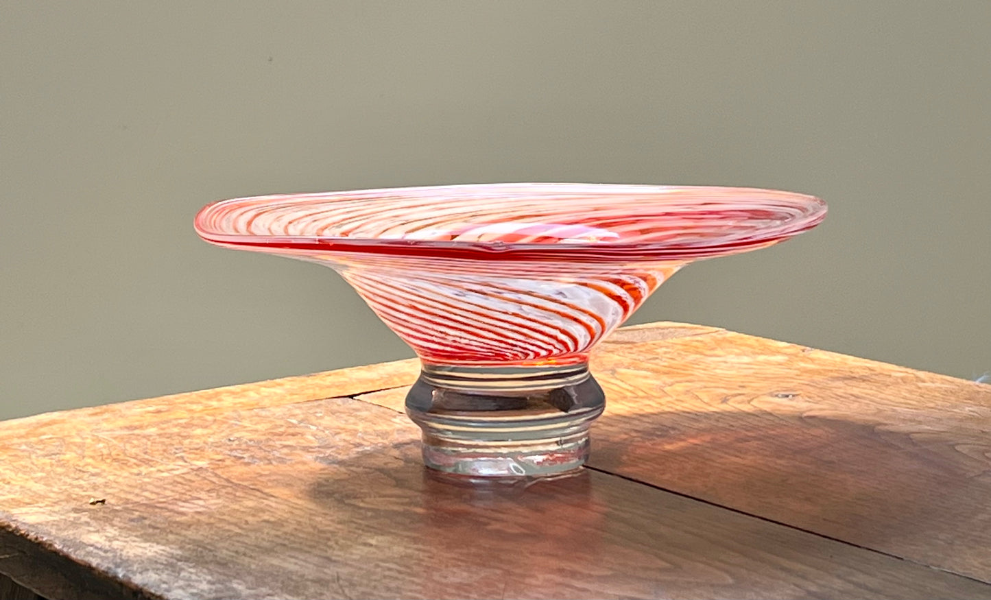 Vintage Swirly Murano Fruit Bowl, Italy