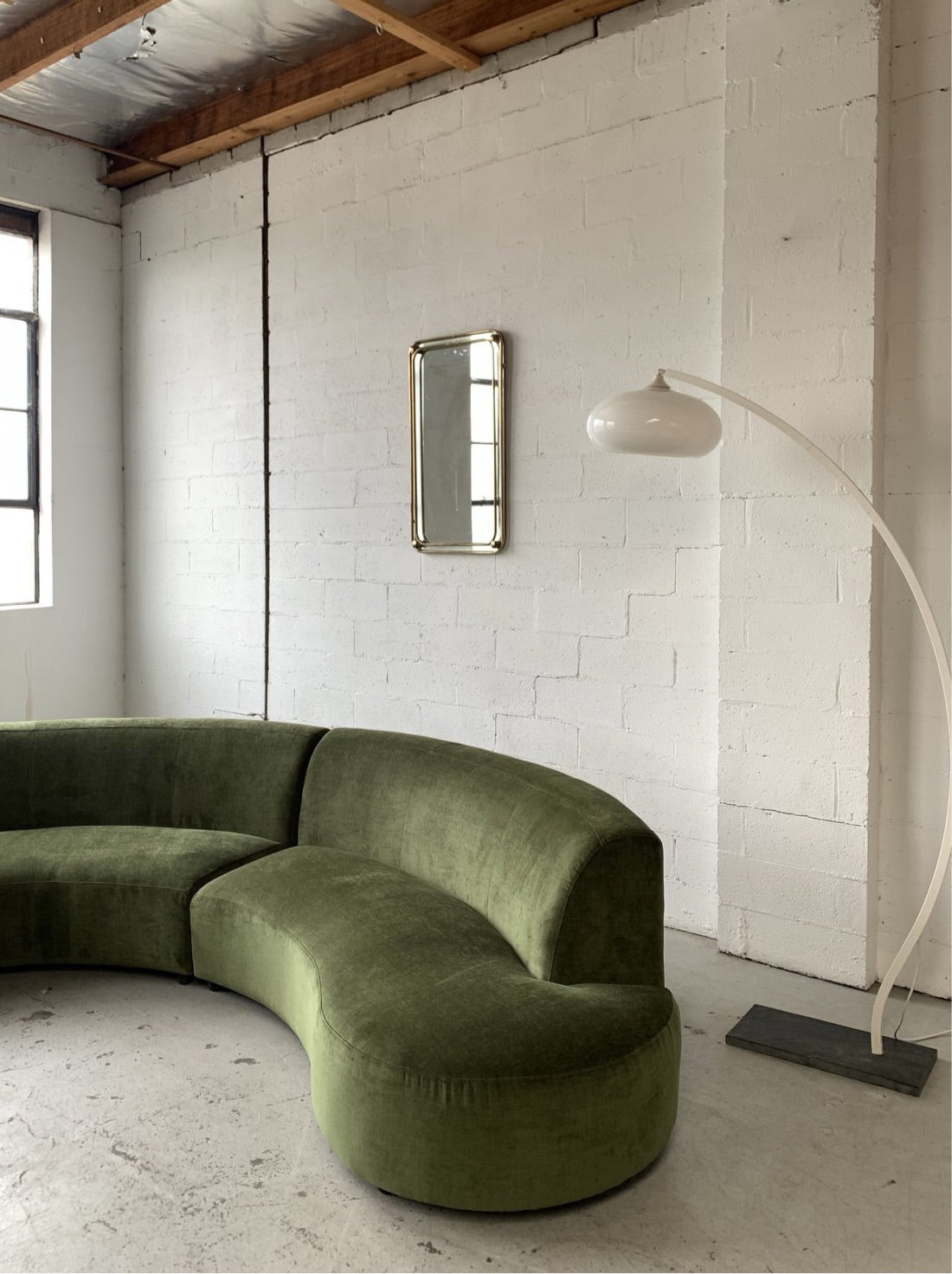 Bespoke Velvet Modular in Deep Botanical Green