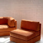 Rust Corduroy Vintage Modular Sofa