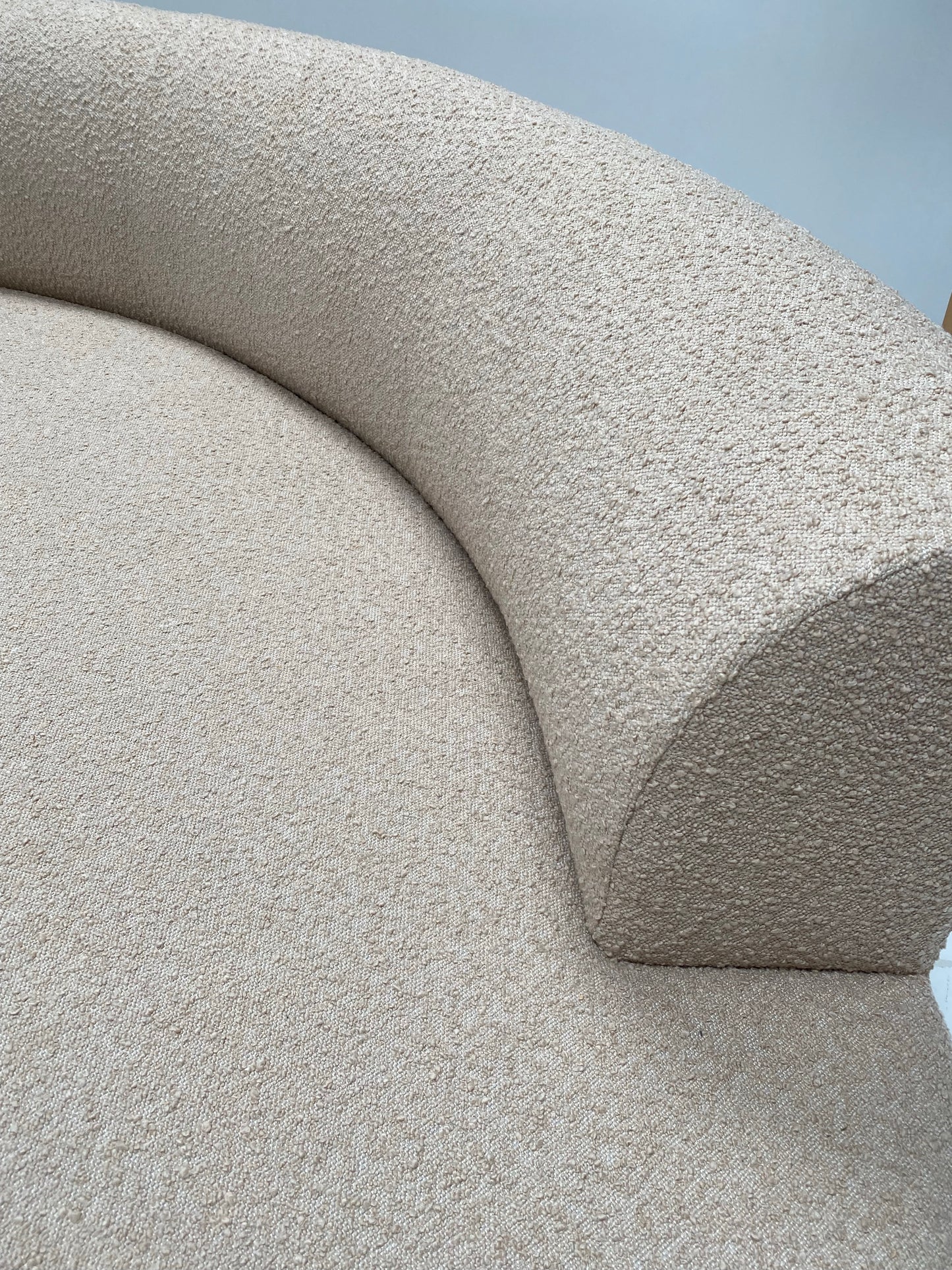 Curved Boucle Modular Sofa