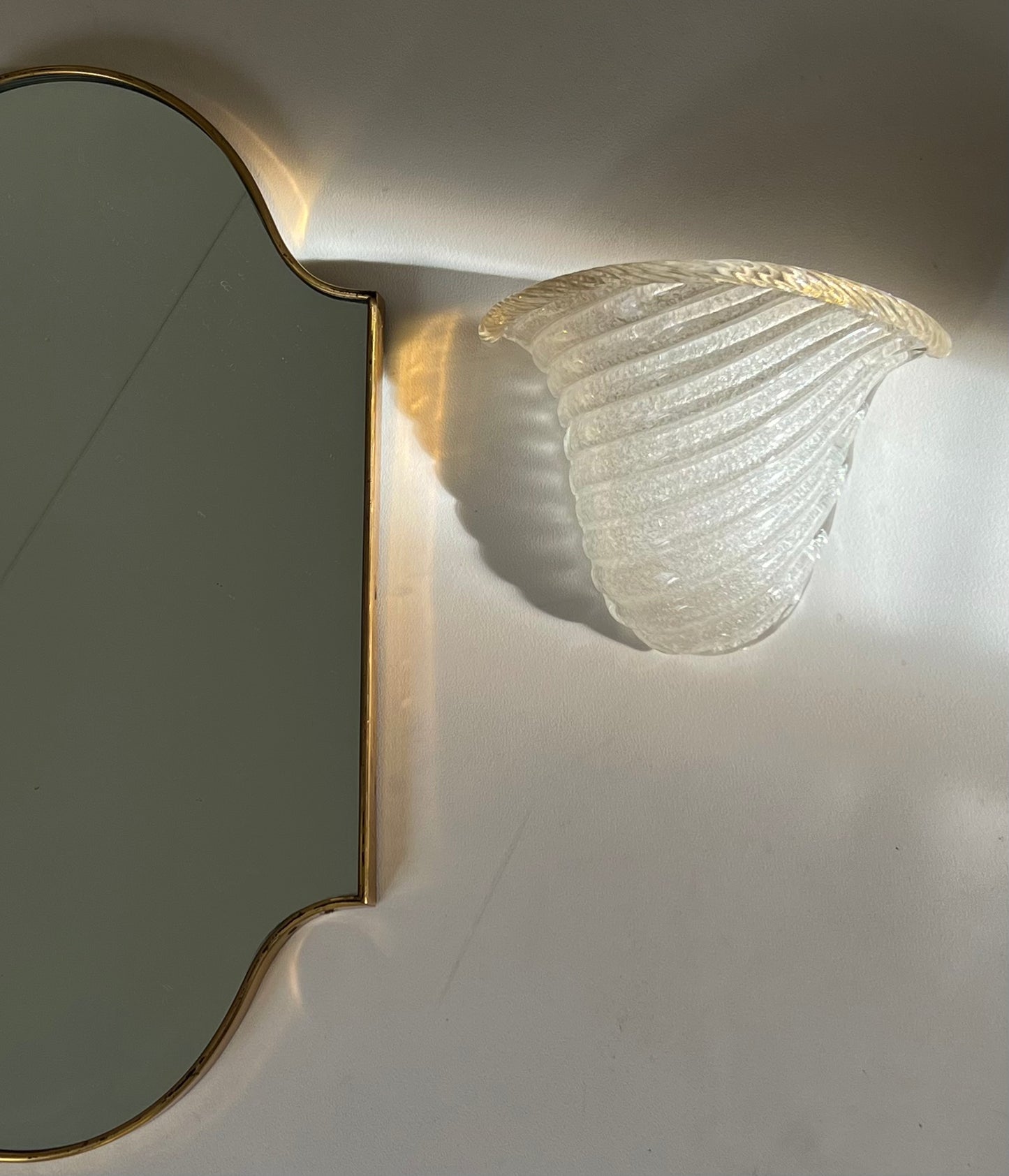 - Vintage Murano ‘Shell’ Sconce, Italy