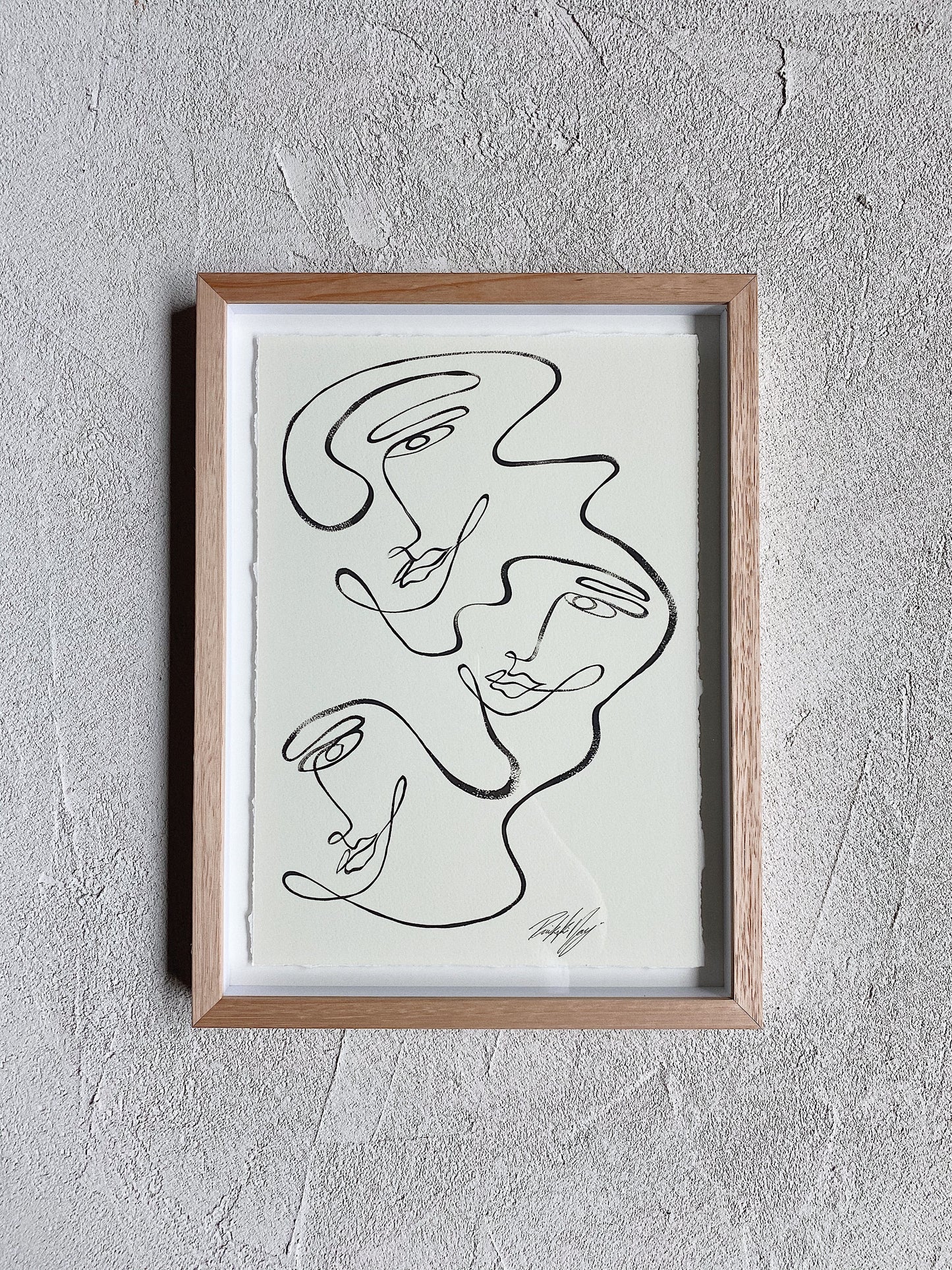 “Three of us” By Rikki Day ~ Float framed in Tasmanian Oak, limited edition