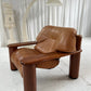 - Pacific Green Tan Leather Armchair