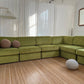 - Bespoke Large Sage Green Modular Sofa
