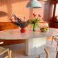 Italian Travertine Dining Table