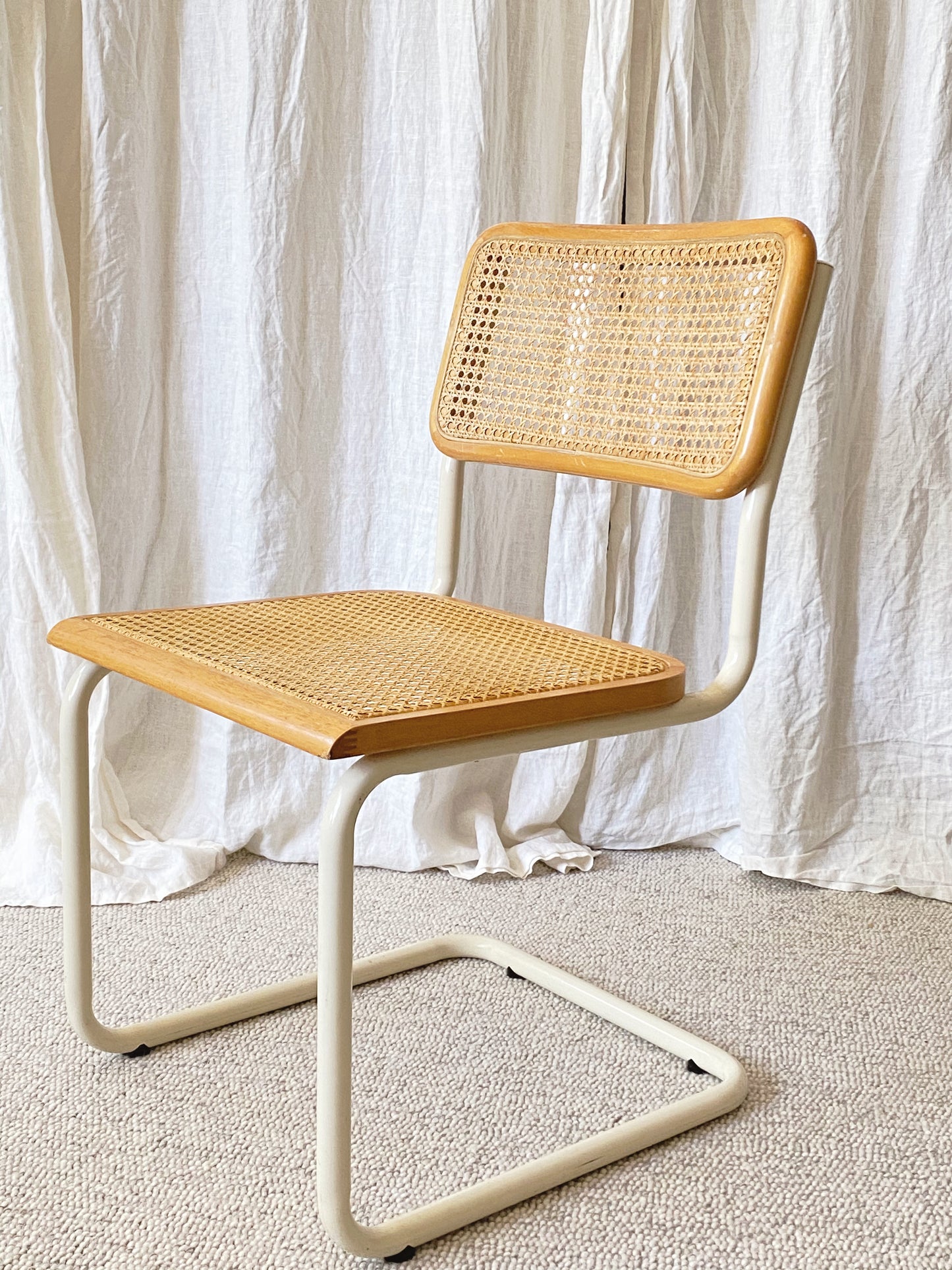 Set of 6 Cesca style rattan dining chairs
